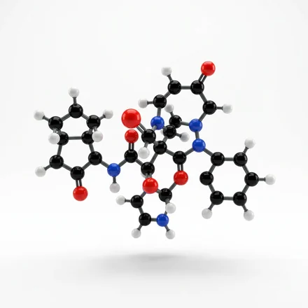 Molecular model of the Alpha GPC choline compound