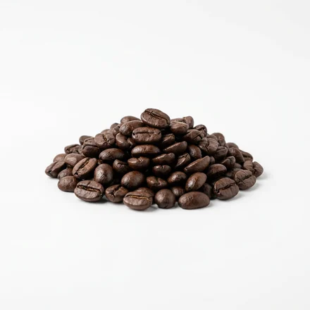 Pile of roasted Coffee Arabica beans
